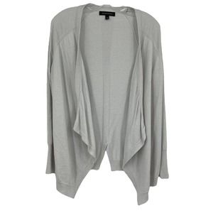 BANANA REPUBLIC Merino Blend Cardigan Sweater Grey Knit Lightweight Womens XS